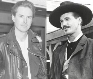 Screenwriter Kevin Jarre and Val Kilmer