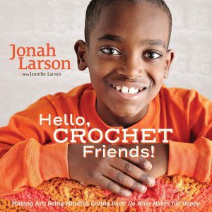 book cover for hello, crochet friends!
