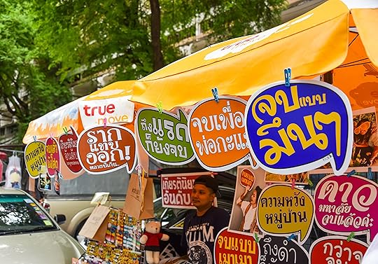 Funny labels in Thai language on sale
