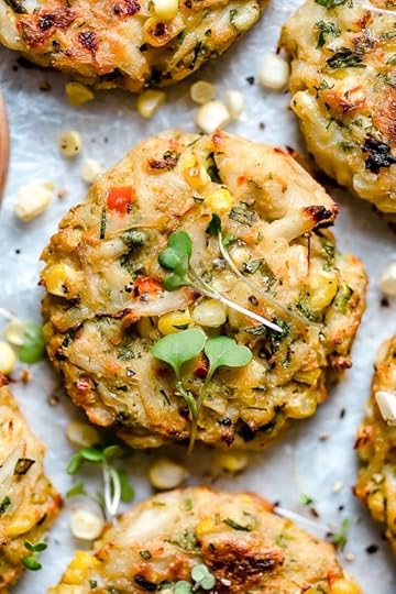 Deliciously Baked Corn and Crab Cakes made with lump crab and sweet summer corn. Bake them in the oven or air fryer!