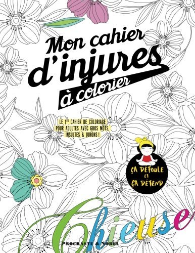 Mon cahier d'injures à colorier: Le premier cahier de coloriage pour adultes avec gros mots, insultes & jurons
