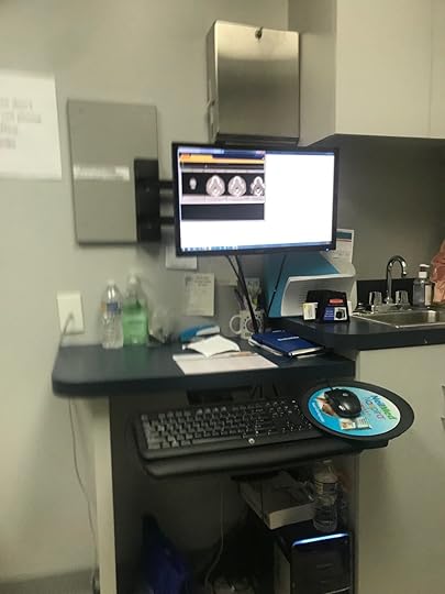This picture of my head CT results is blurry because I was trying to take it without being too obvious, but it’s the only pic I have documenting this whole diagnosis experience so, here it is.