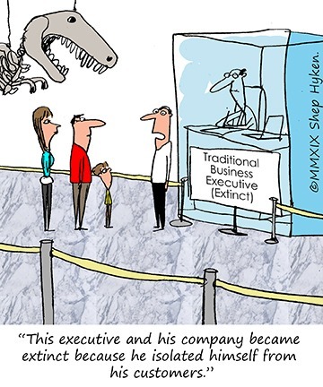 Leaders live in a customer-free zone