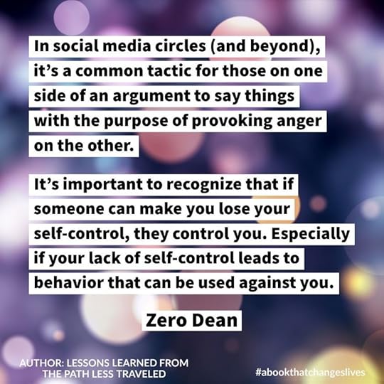 Maintain your self-control