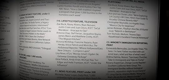 Lisa Niver is a finalist for broadcast TV on KTLA