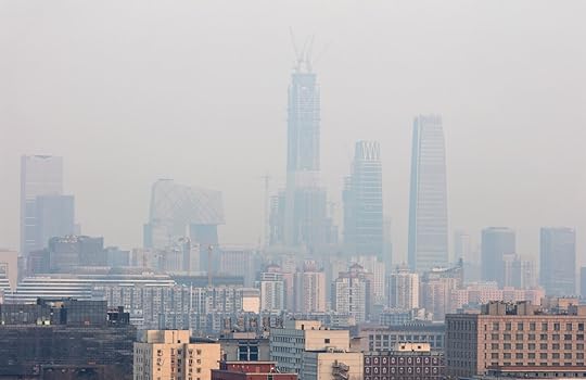 Buildings covered by smog Beijing