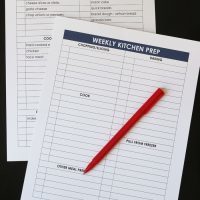 meal prep checklist