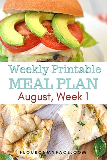 featured photo for the August Weekly Meal Plan 1 menu plan