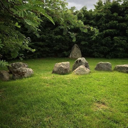 Aviemore stone circle in the sun