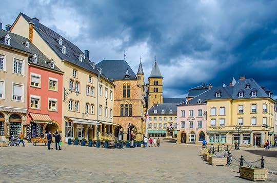 View over historical center of echternach