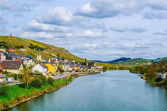 View over remich, wine capital of luxembourg