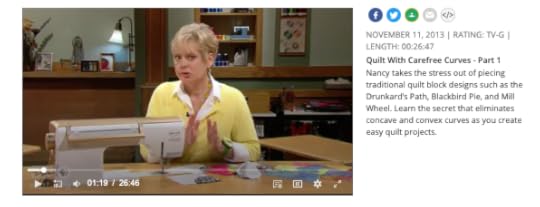 Quilt With Carefree Curves as seen on the Sewing With Nancy TV Show