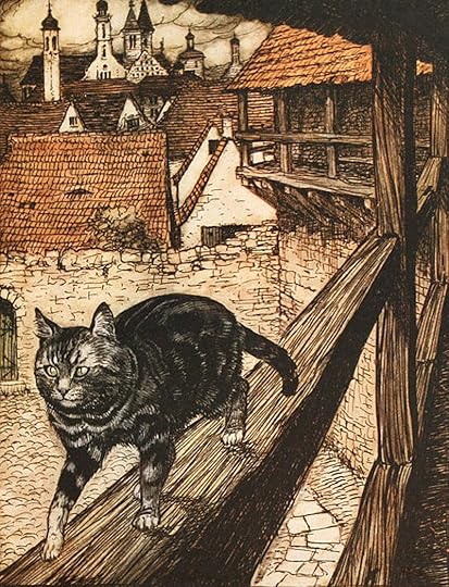Cat and Mouse in Partnership by Arthur Rackham