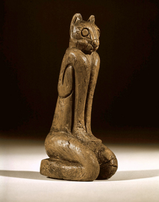 The Key Marco Cat carving