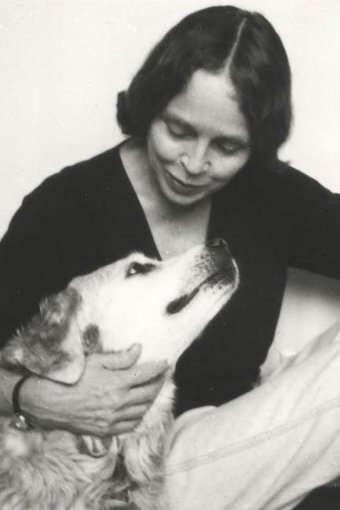 Natalie Babbitt with her dog