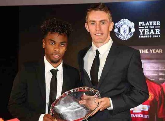 曾当选<br />曼联U18年度最好