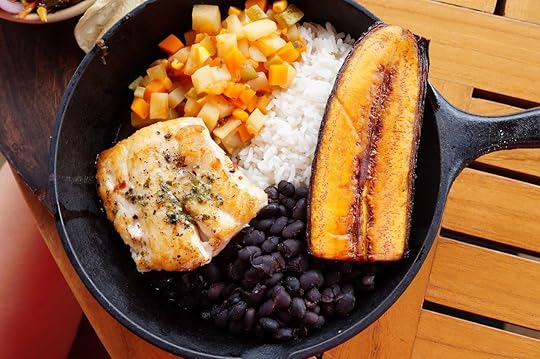 Rice, beans, and plantains