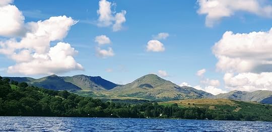 View from kayak on Coniston Water, Cumbria. Photo © 2019 by Tim Warnes