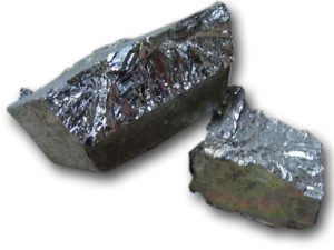 a chunk of elemental bismuth