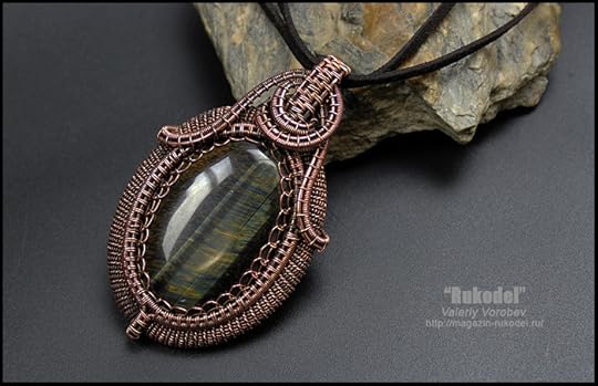 Handmade wire pendant Valeriy Vorobev.