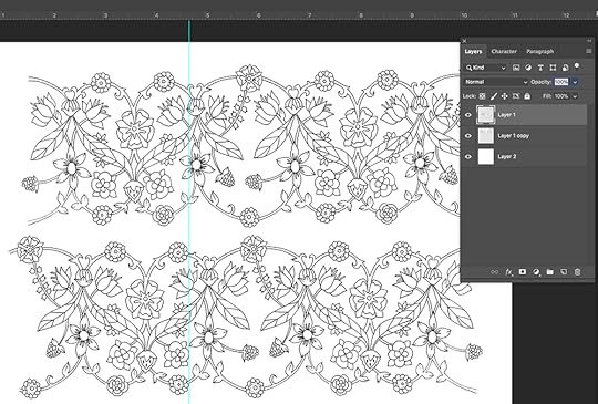 Tudor Queens and Consorts Floral Pattern
