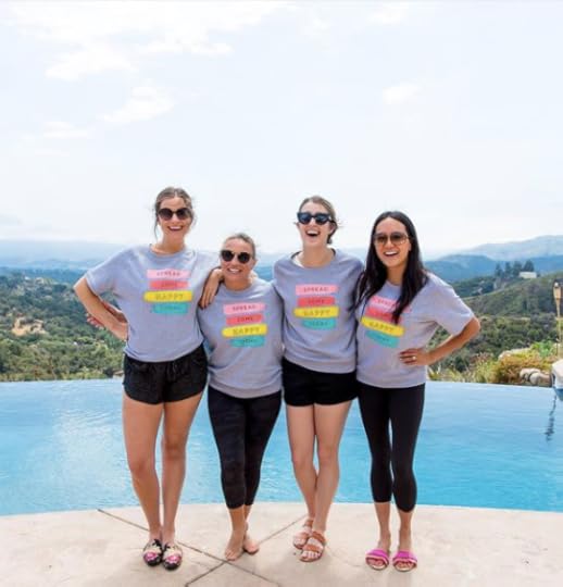 Four friends at the first ever Craft A Life You Love Retreat: Kara Elise (@bykaraelise), Kara Barefoot @peacelovedonutsnaplesfl, Alisha Cohen (@alishylishy), and yours truly!