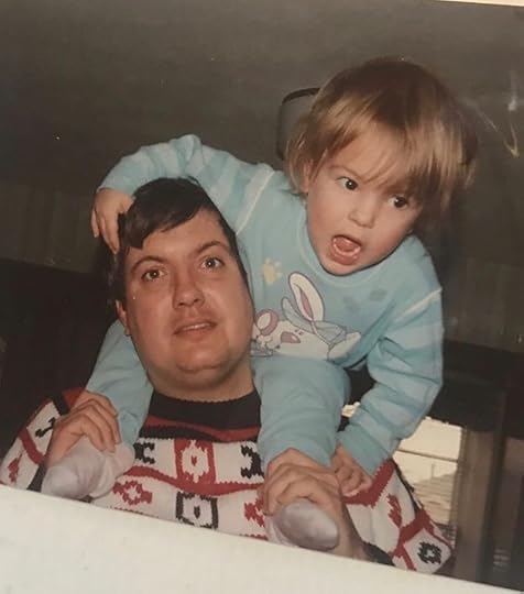 Me as a kid, with my dad. I was a handful, can you tell? And let’s just be honest, if John and I procreated, our child would be way too smart and mischievous for anyone’s good.