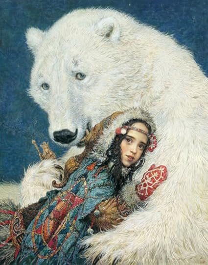 Anton Lomaev's cover art for East by Edith Pattou 