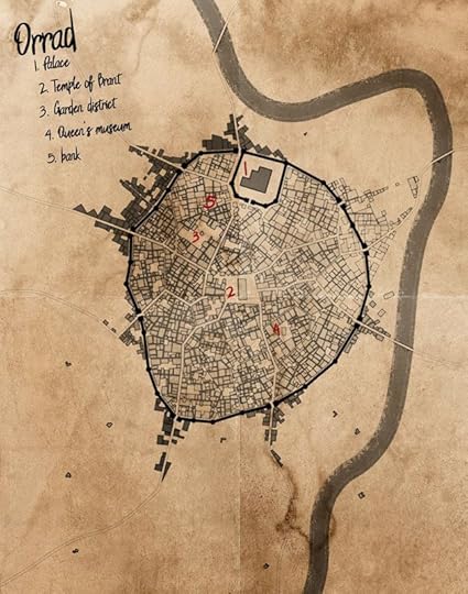 A map of Orrad, the capital of the southern Westkings Empire