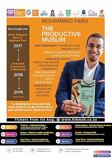 The Productive Muslim South Africa Workshop & Book Tour (September 2019)
