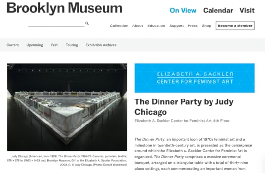 Judy Chicago's THE DINNER PARTY is on display at the Brooklyn Museum