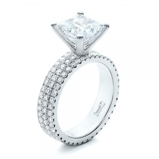 Images Of Princess Cut Diamond Rings Custom Princess Cut Diamond Eternity Engagement Ring 101469