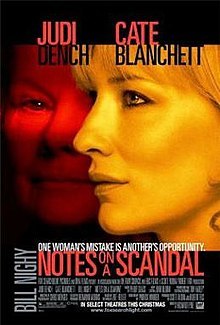 The reveal is handled differently from the book in the film Notes on a Scandal