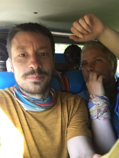 ...first we travelled for a whole day, mainly using matatus - which is not always fun -