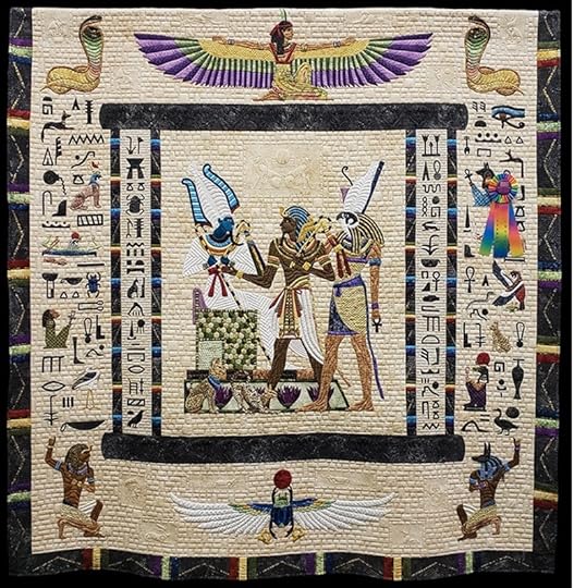 Quilt Expo ViewersChoice_2018_Quilt_Expo_Judgment of Osiris by Georgia Spalding Pierce