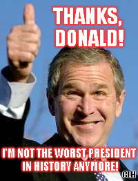 No longer the worst president