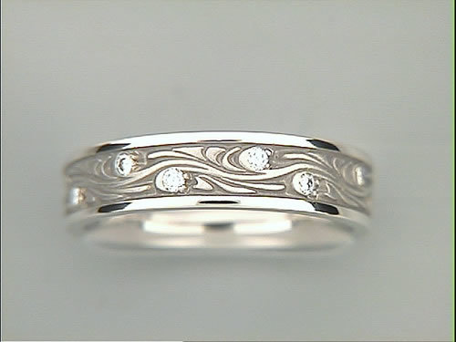 Starry Night Band In White Gold With Diamonds Studio 311 Studio 311 Rings