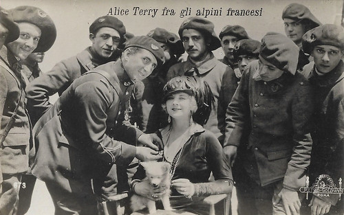 Alice Terry amidst the French Alpine Hunters (Mare Nostrum)