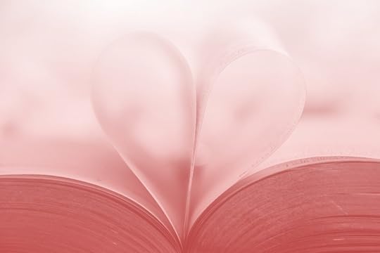 Romance Book, Nora Roberts, with the middle pages folded into a heart.