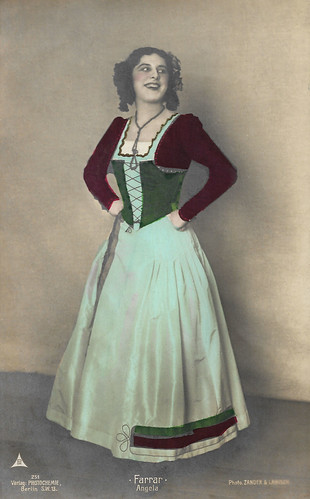 Geraldine Farrar as Angela in Le Domino Noir (1905)