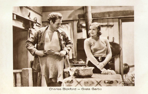 Greta Garbo and Charles Bickford in Anna Christie, 1930