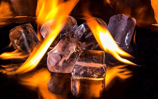 Ice Cubes, Fire, Flame, Burn, Hot, Ice Cold, Melt
