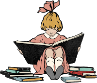 Image of Girl Reading Print Book