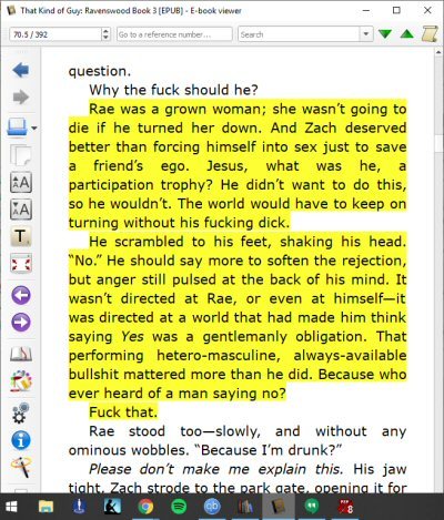 screencap of the book wherein the ~hero~ is a real jerk