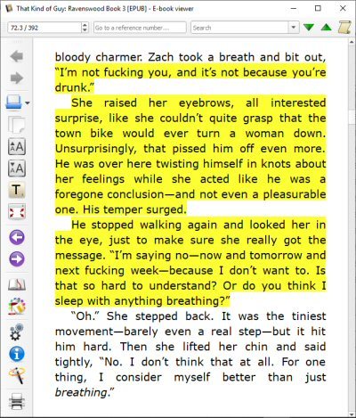 screencap of the book wherein the ~hero~ is an even BIGGER jerk