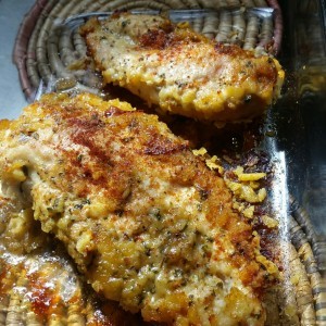 Breaded chicken breast