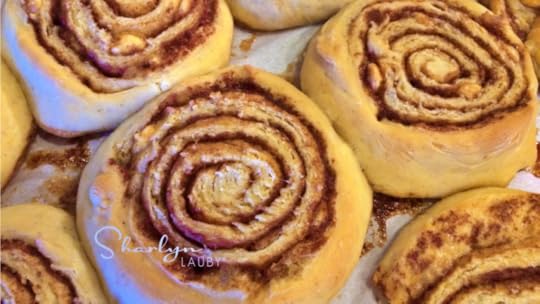 warm cinnamon rolls for the team