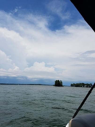 On a boat in North Carolina.