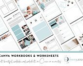 80 Canva Workbooks & Canva Worksheets | Canva Templates | Turquoise Templates