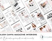 30 Blush Canva Template Magazine & eBook Interiors